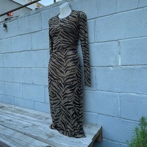 sheer tiger print maxi 🐅
